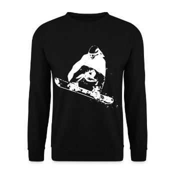 2reborn snow snow hiver sport adrénaline - Sweat-shirt Unisexe - noir - Devant - Alina (178cm) & Michal (187cm)
