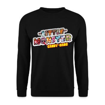 Little Monster Candy Gang Halloween Feier Party - Unisex Pullover - Schwarz - Vorne - Alina (178cm) & Michal (187cm)