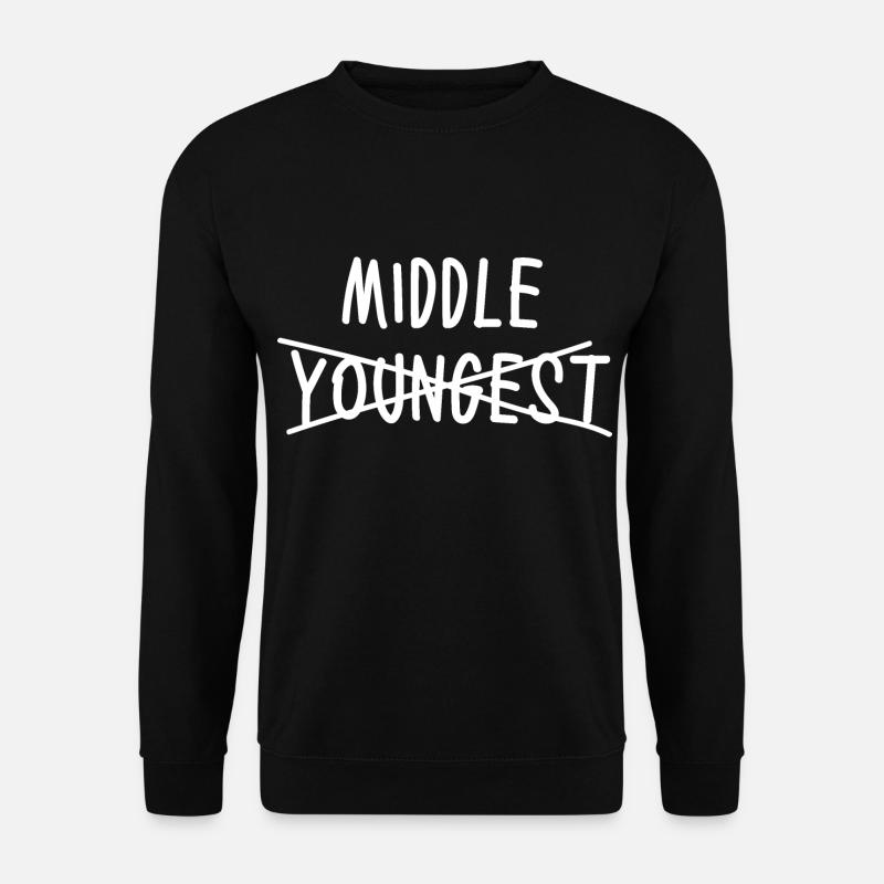 Neues Baby Mittlere Geschwister lustig - Unisex Pullover - Schwarz