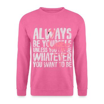 être toujours tendance à vous de style Flamant rose - Sweat-shirt Unisexe - rose - Devant