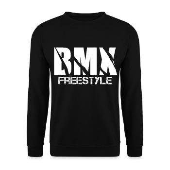 BMX # 3 - Unisex Sweatshirt - black - Front - Alina (178cm) & Michal (187cm)