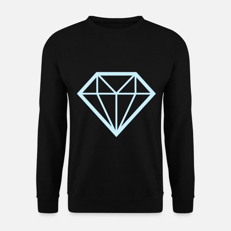 Diamond Geometry Lines - Unisex Sweatshirt - black