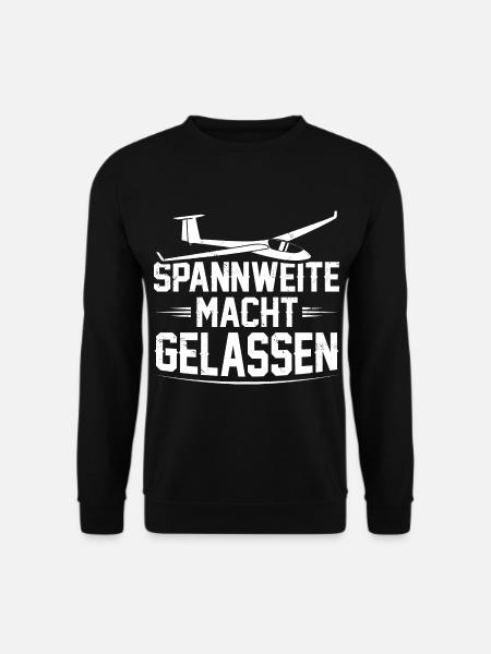 Segelflugzeug - Unisex Pullover - Schwarz