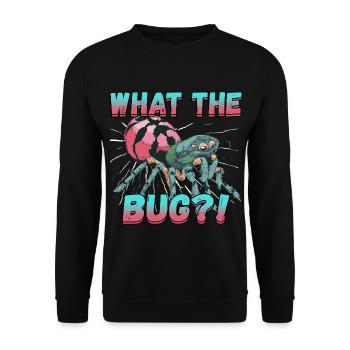 What The Bug for a Pest Control Technician - Unisex Sweatshirt - black - Front - Alina (178cm) & Michal (187cm)