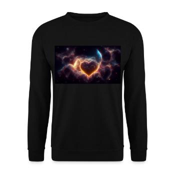 Le cœur dans nos étoiles - Sweat-shirt Unisexe - noir - Devant - Alina (178cm) & Michal (187cm)