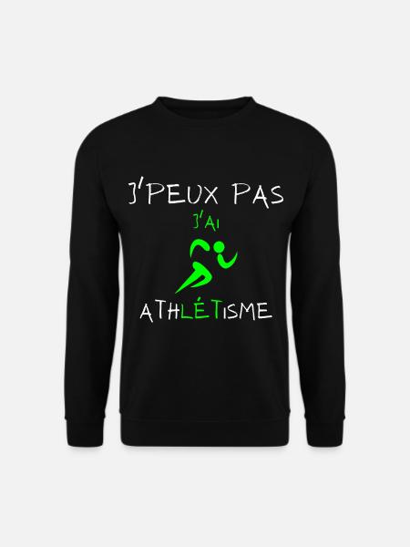 j'peux pas j'ai athlétisme - Sweat-shirt Unisexe - noir
