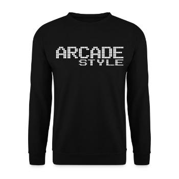 Arcade Style - Sweat-shirt Unisexe - noir - Devant - Alina (178cm) & Michal (187cm)