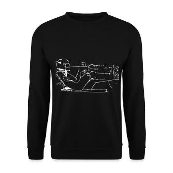 Racer racing car racing birthday idea - Unisex Sweatshirt - black - Front - Alina (178cm) & Michal (187cm)