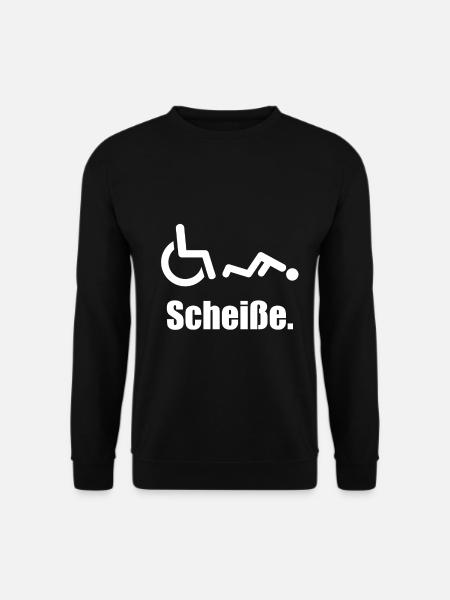Rollstuhl Humor - Unisex Pullover - Schwarz