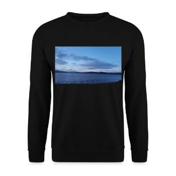Evening Sky - Unisex Sweatshirt - black - Front - Alina (178cm) & Michal (187cm)