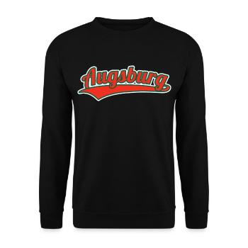 Augsburg Germany Hometown - Unisex Sweatshirt - black - Front - Alina (178cm) & Michal (187cm)