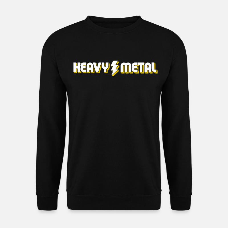 Schwermetall-Blitzfusions-Design - Unisex Pullover - Schwarz