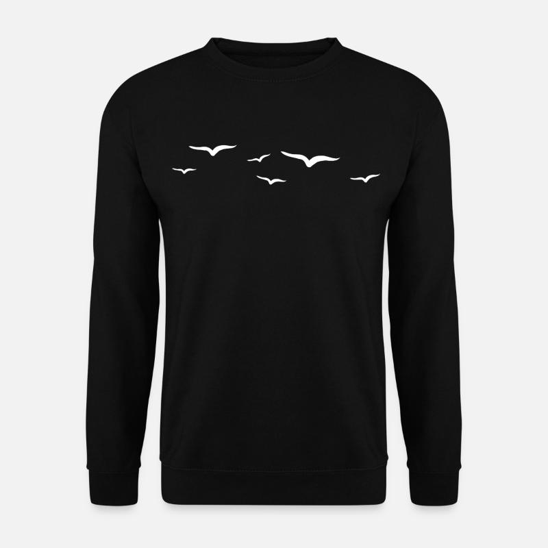 Abstrakte Flugvogel Illustration - Unisex Pullover - Schwarz