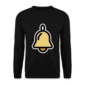 Weihnachtsglocke, Glocke, Glöckchen, Deko - Unisex Pullover - Schwarz - Vorne - Alina (178cm) & Michal (187cm)