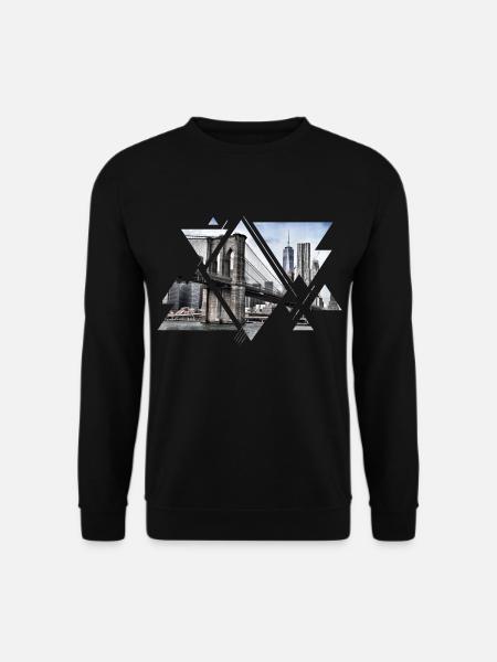 Brooklyn Bridge New York City Amerika USA - Unisex Pullover - Schwarz