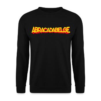 ABRAKADABELGISCH – BELGIEN - Unisex Pullover - Schwarz - Vorne - Alina (178cm) & Michal (187cm)