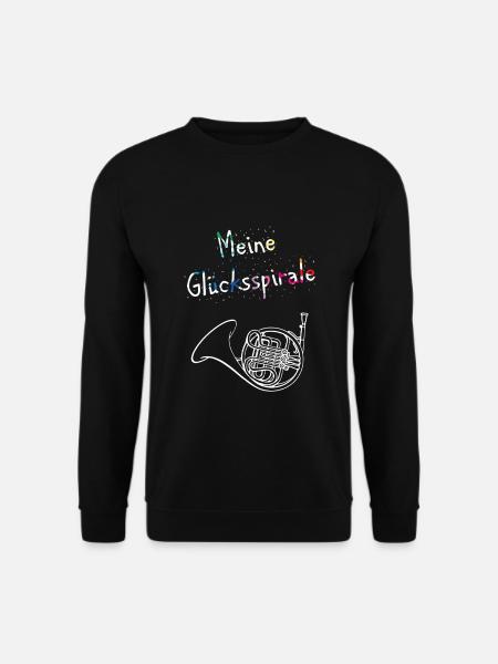 Horn Glücksspirale - Unisex Pullover - Schwarz