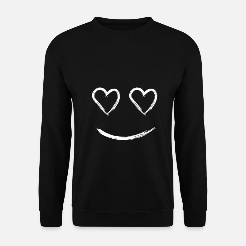 Smile mit deinem Herzen Shirt - Unisex Pullover - Schwarz