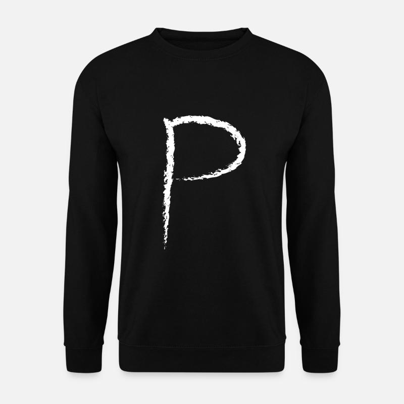 P comme Paula Paul Potter prénom alphabet cool - Sweat-shirt Unisexe - noir