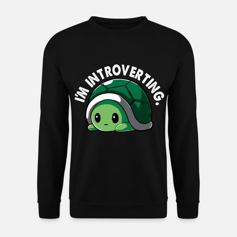 Turtle Introvert - Unisex Sweatshirt - black