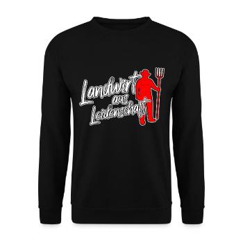 Landwirt Bauer Landwirtschaft Beruf Landleben - Unisex Pullover - Schwarz - Vorne - Alina (178cm) & Michal (187cm)