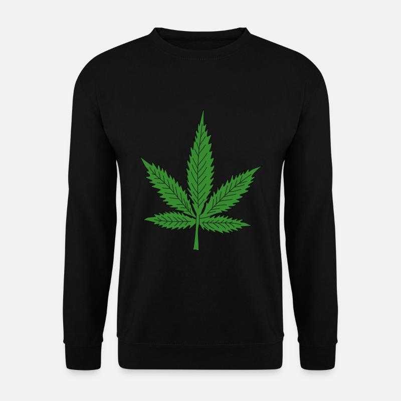 Hemp Leaf - Unisex Sweatshirt - black