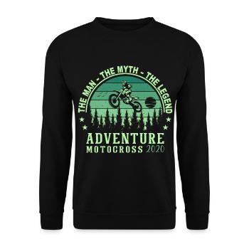 2020 Birthday born in 2020 Retro Vintage - Unisex Sweatshirt - black - Front - Alina (178cm) & Michal (187cm)
