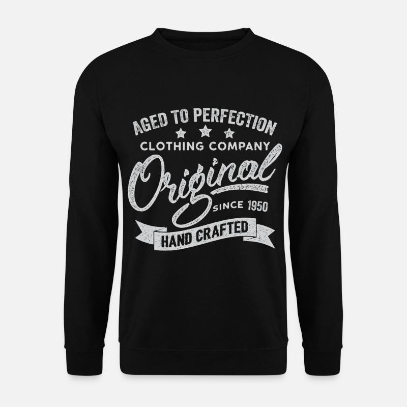 Original 1950 Jahrgang Retro 1950 Geburtstag 1950 - Unisex Pullover - Schwarz