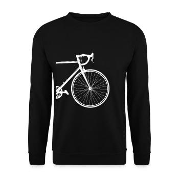 Road bike in a different way - Unisex Sweatshirt - black - Front - Alina (178cm) & Michal (187cm)