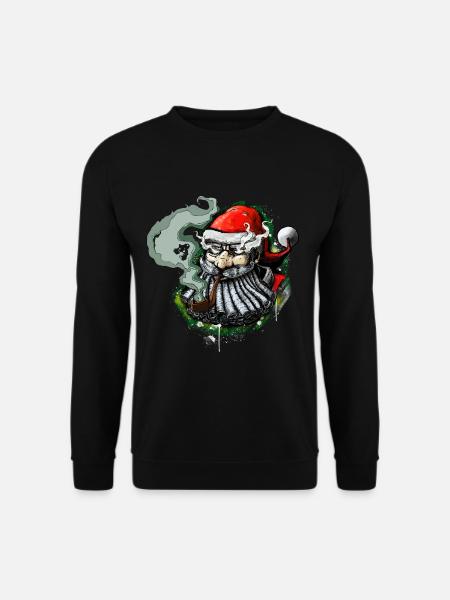 Père Noël FUMÉ - Sweat-shirt Unisexe - noir
