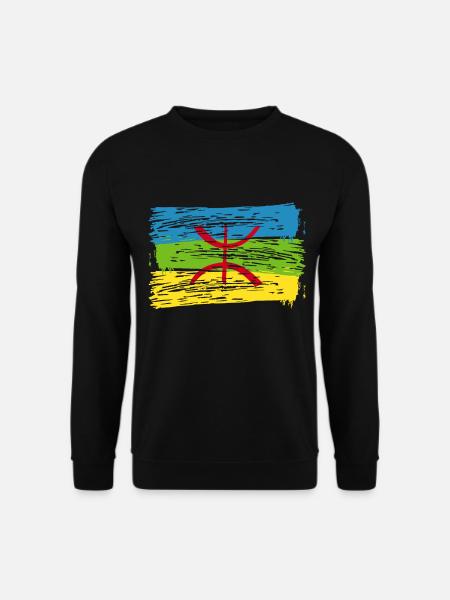 Amazigh Flagge - Unisex Pullover - Schwarz