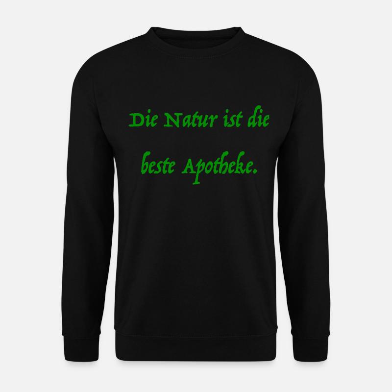 die Natur - Unisex Pullover - Schwarz