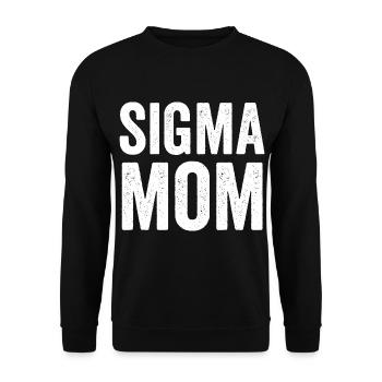 Sigma Mama - Unisex Pullover - Schwarz - Vorne - Alina (178cm) & Michal (187cm)