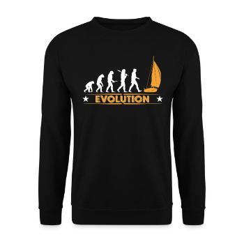 Sail evolution - orange/white - Unisex Sweatshirt - black - Front - Alina (178cm) & Michal (187cm)