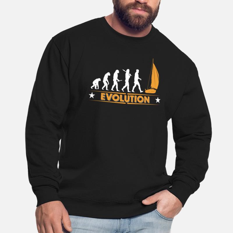 Sail evolution - orange/white Unisex Sweatshirt