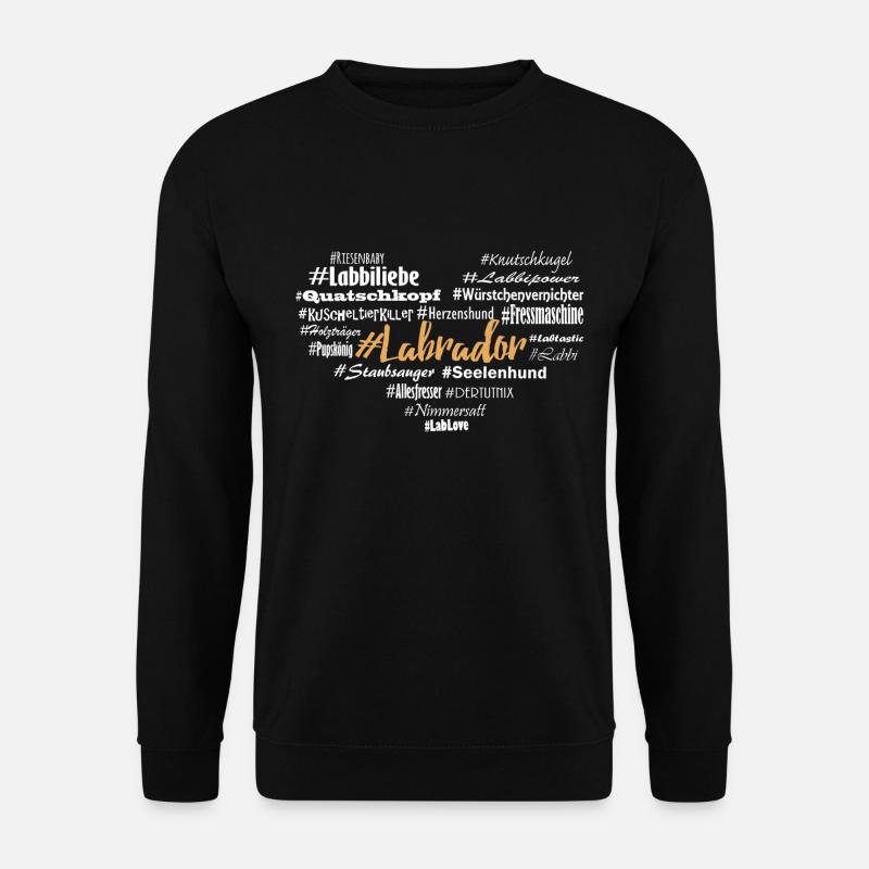 Labbi Hashtag Herz - Unisex Pullover - Schwarz