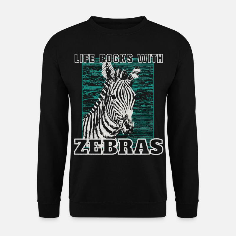 zebra - Unisex Sweatshirt - black