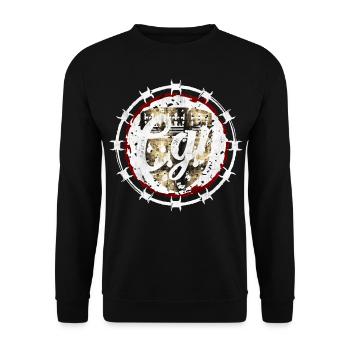 CGN Bloot - Unisex Pullover - Schwarz - Vorne - Alina (178cm) & Michal (187cm)
