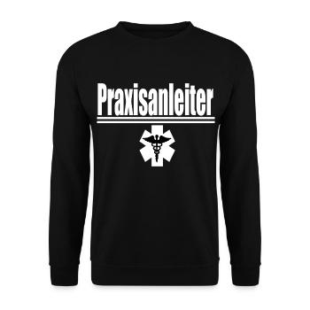 Praxisanleiter - Unisex Sweatshirt - black - Front - Alina (178cm) & Michal (187cm)