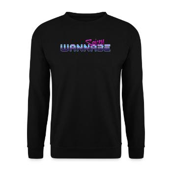 Wannabe Spicey - Unisex Sweatshirt - black - Front - Alina (178cm) & Michal (187cm)