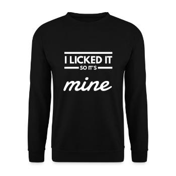 Je l’ai fait, c’est la mine. 2000 - Sweat-shirt Unisexe - noir - Devant - Alina (178cm) & Michal (187cm)