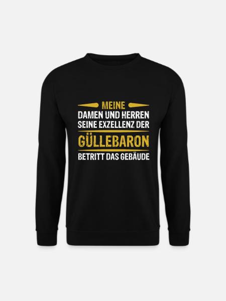 Landwirt Shirt ● Güllebaron ● Geschenk - Unisex Pullover - Schwarz