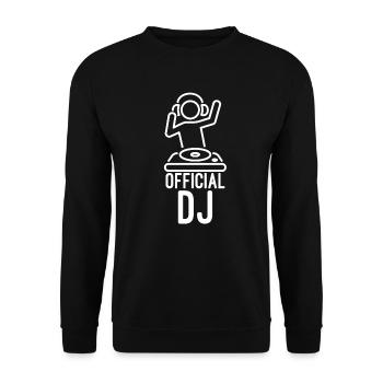 I am the DJ here - Unisex Sweatshirt - black - Front - Alina (178cm) & Michal (187cm)