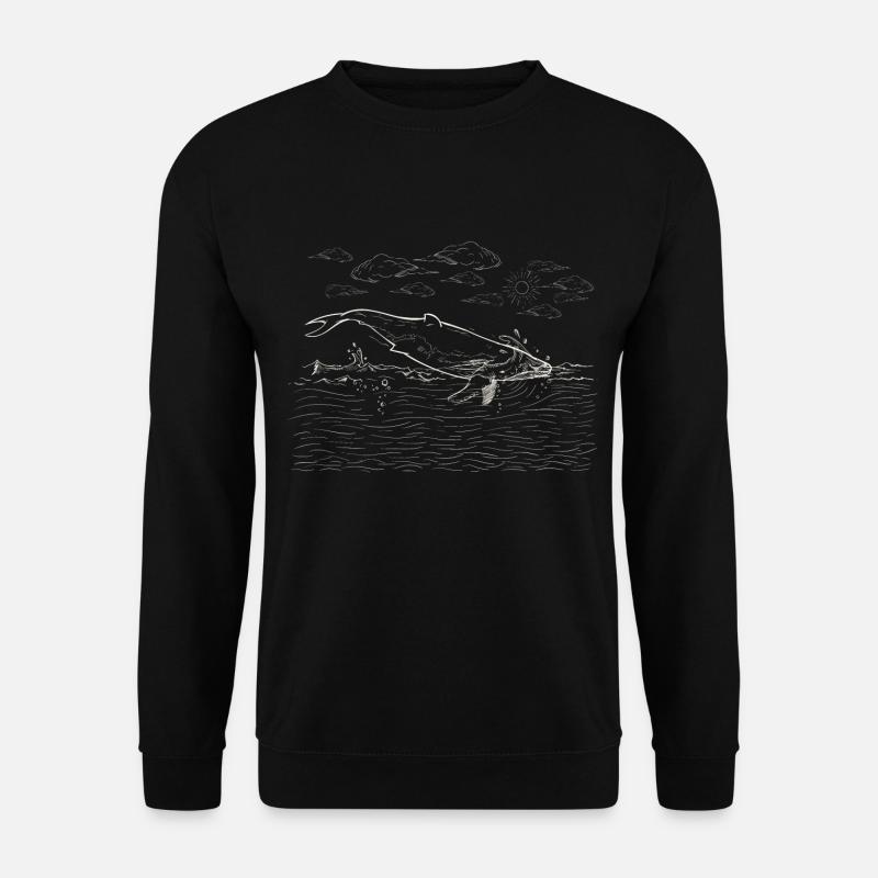 Whale whale - Unisex Sweatshirt - black