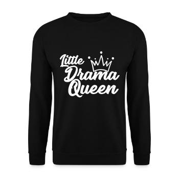 Little Drama Queen - Unisex Pullover - Schwarz - Vorne - Alina (178cm) & Michal (187cm)