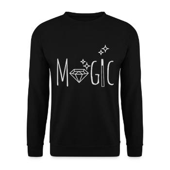 Magie - magie - sort - magicien - Sweat-shirt Unisexe - noir - Devant - Alina (178cm) & Michal (187cm)