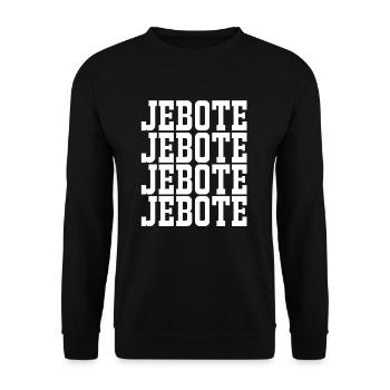 Balkan Jebote als Geschenk für Kroatien bosnien - Unisex Pullover - Schwarz - Vorne - Alina (178cm) & Michal (187cm)