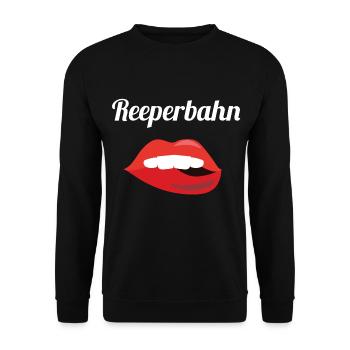 Reeperbahn Kiez Geschenk für Hamburg & Kiez Hafen - Unisex Pullover - Schwarz - Vorne - Alina (178cm) & Michal (187cm)