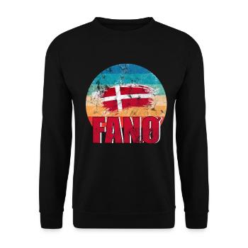 Fanö Insel Fanø Geschenk in Dänemark Kopenhagen - Unisex Pullover - Schwarz - Vorne - Alina (178cm) & Michal (187cm)