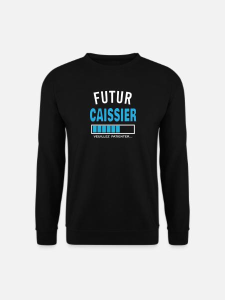 futur CAISSIER - Sweat-shirt Unisexe - noir